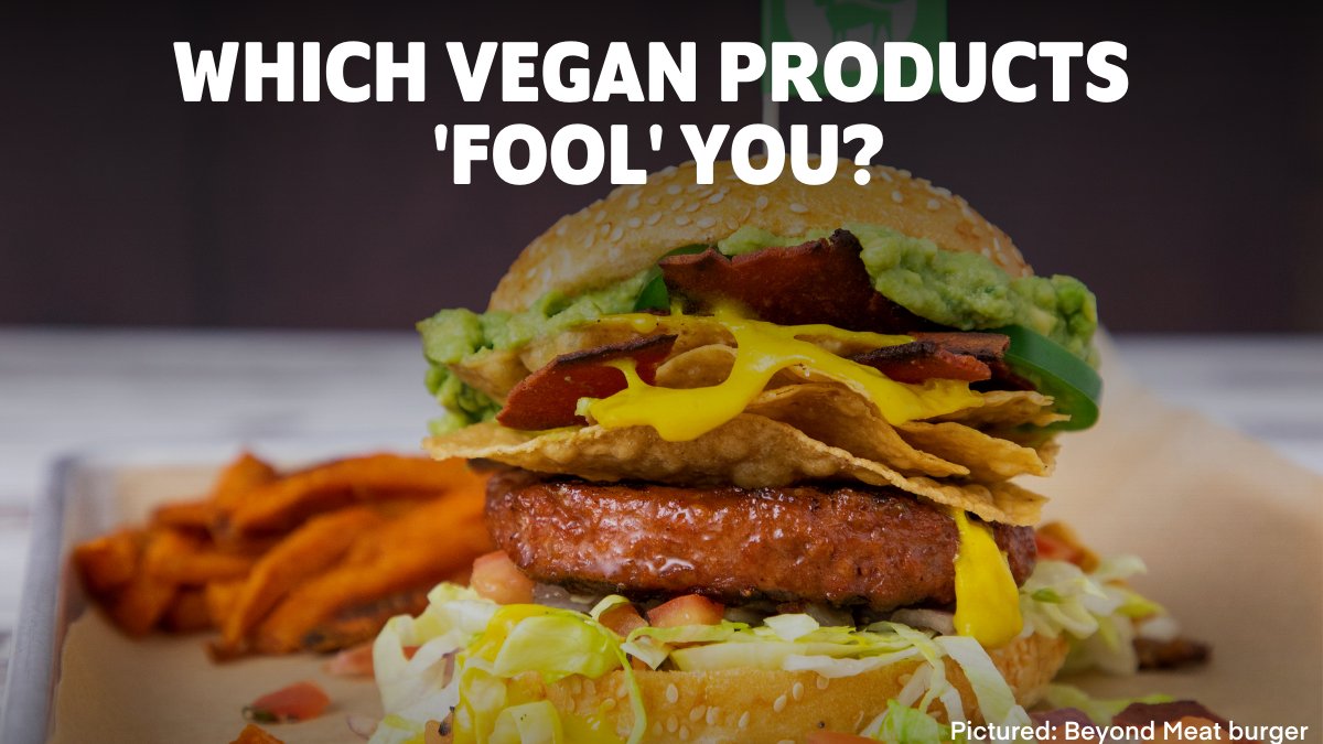 veganuary's tweet image. What vegan product's got you fooled? 🤭 Whether it's a meat or dairy alternative or something else - we'd love to hear your entry for most fool worthy vegan product 🥇 Maybe it's a product/dish you always cook for family/friends? Let us know? 👇 ⁠
⁠#AprilFools
