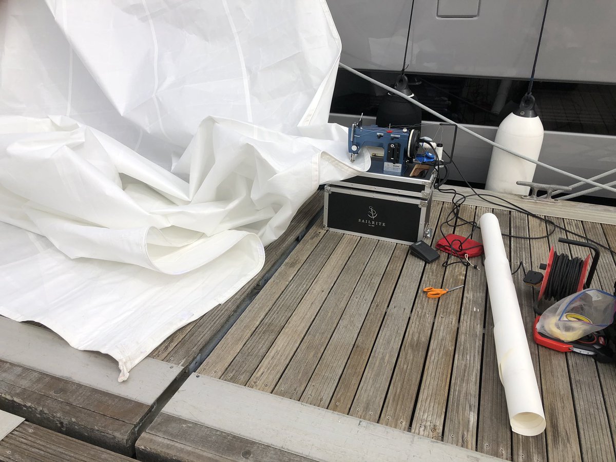 ATSails's tweet image. Nothing like working remotely for a change, good to be outside in the sun #sailrite