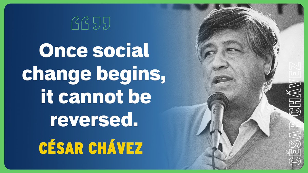 César Chávez’s work is not done. 

Latino workers still face insurmountable hurdles as they sacrifice their lives in the fields in record numbers to feed us during this pandemic. 

This #CesarChavezDay, let’s recommit ourselves to supporting the workers who put food on our table.