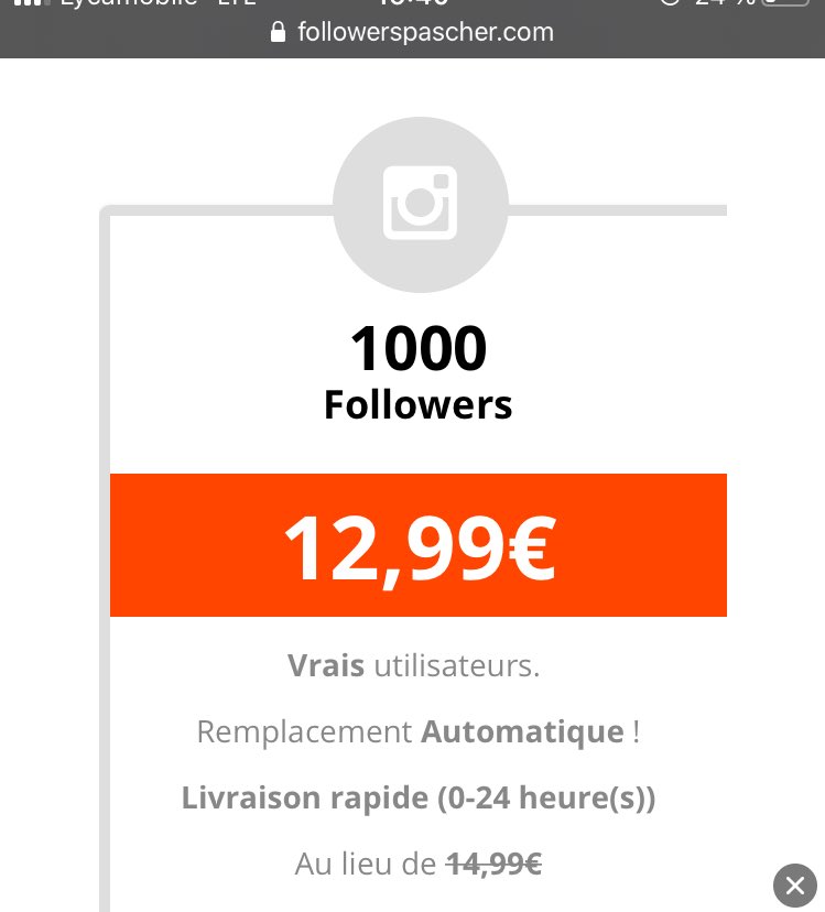 Rien ne vas plus 😂 Instagram c un délire quand même c’est quoi vos bail d’acheter des followers 30k d’abonnés 26 j’aime 😂😂👏🏾👏🏾👏🏾
