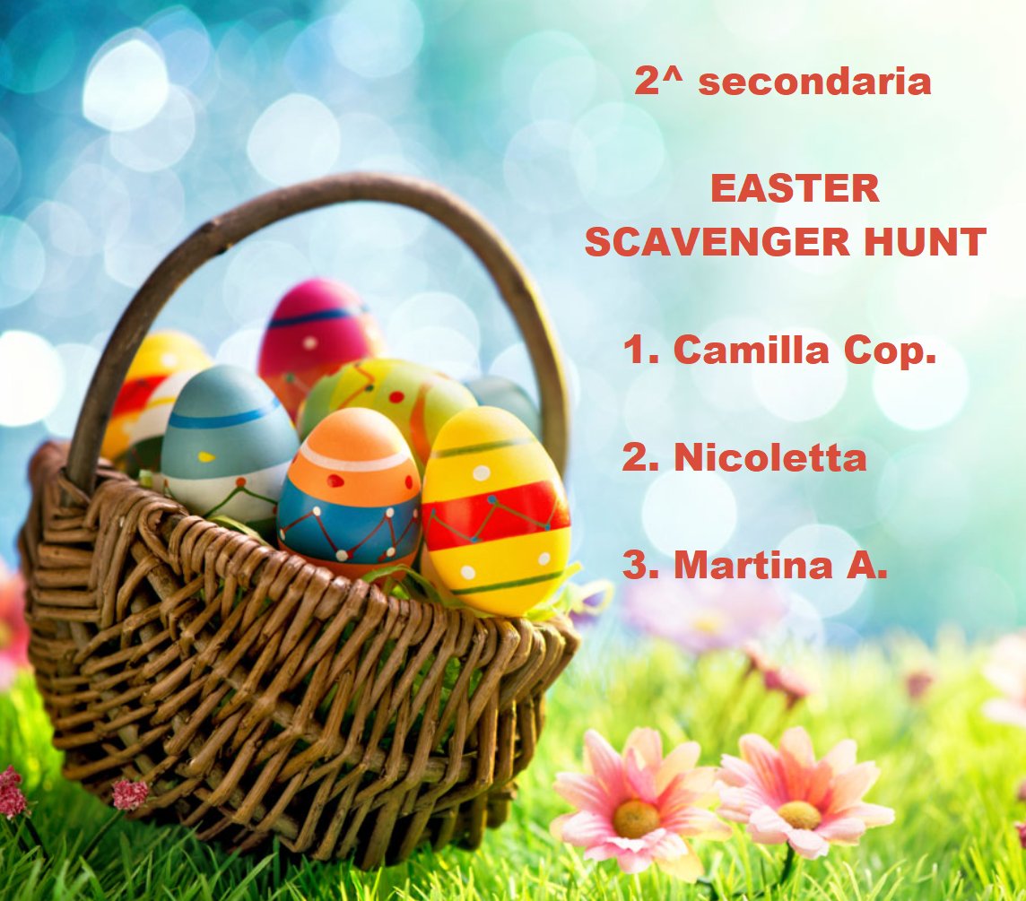 sdbpaderno's tweet photo. Abbiamo concluso con la #2secondaria l'appuntamento con la Easter Scavenger Hunt. Ecco il podio #sempreinsieme https://t.co/pbX4KMci9L
