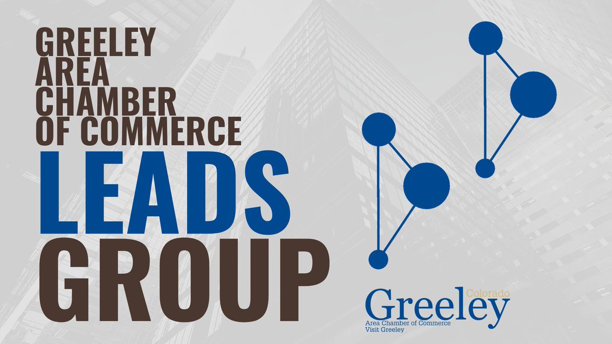 chamberchatter's tweet photo. Join us tomorrow for our virtual Leads Group starting at 7:30 a.m.! Free to all Investors! Presenter is April McClure with Sky Service Pros, and Business 101 will be by Emilio Vallejos with immito. 

Email Sara at cvbcoordinator@greeleychamber.com for log-in information today! https://t.co/7MjGM31csv