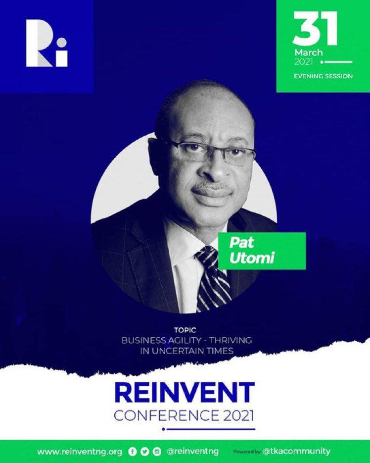 tiggrr000's tweet photo. This evening session is starting with Pat Utomi and you won't want to miss it for anything. #ReinventDay2
@Reinvent_2021 https://t.co/oI3EYf5rL0