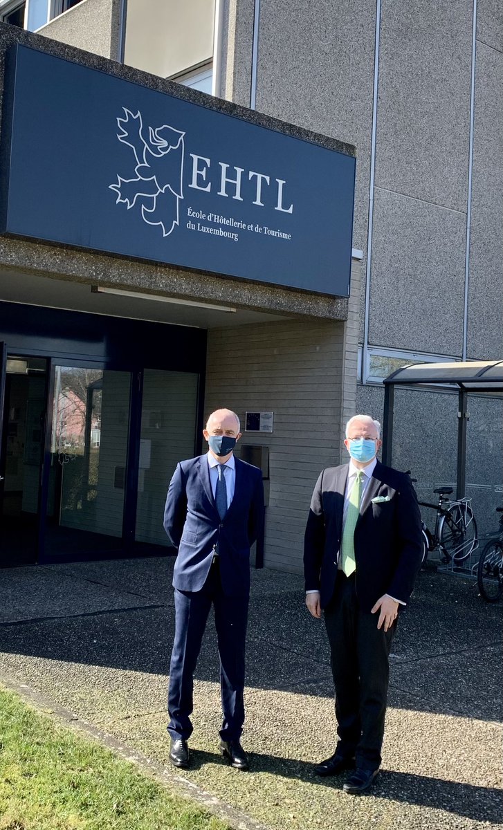 JCKugener's tweet photo. Excellent visit and fruitful discussions with Director @MichelLanners of the Hotel &amp; Tourism School #Luxembourg #EHTL Ecole d’Hôtellerie et de Tourisme Luxembourg on the 🇱🇺🇮🇳 cooperation #gastronomie #LUinIndia https://t.co/UP1iDARVig
