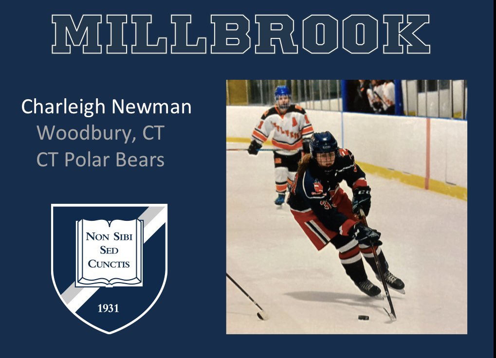 eshapey21's tweet photo. From Woodbury, CT, we are excited to welcome Charleigh Newman! Welcome to Millbrook, Charleigh! @CTPolar https://t.co/GPF6Zj5zF7