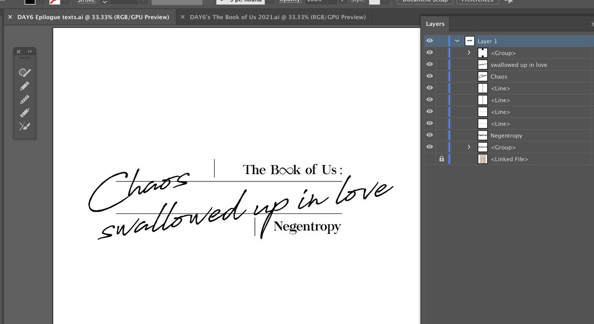 madebymynk's tweet photo. DAY6 <The Book of Us : Negentropy - Chaos swallowed up in love>
Album Typography

https://t.co/Ondujh7I5m

#DAY6 #데이식스
#The_Book_of_Us #Negentropy
#JYP https://t.co/PZc7A9UCEr