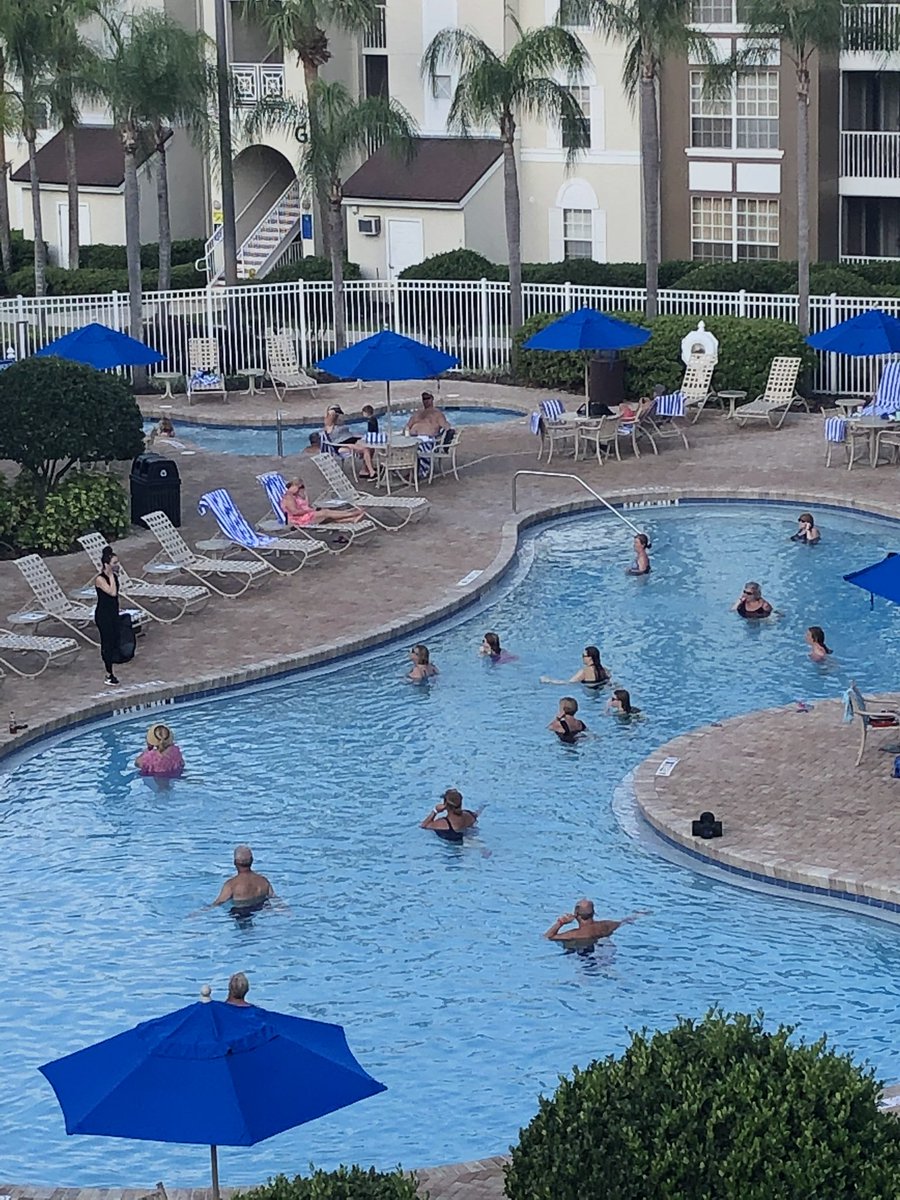 Morning water aerobics at the Grande Villas Resort with full participation. Got to love our owners and members desire to live healthy! #LifeAtDiamond @DiamondCareers @diamondresorts @lrbjenkins71 @Jessica70971260 @Marydishoyan @shaun_security #worldClassService @yamilet51615905