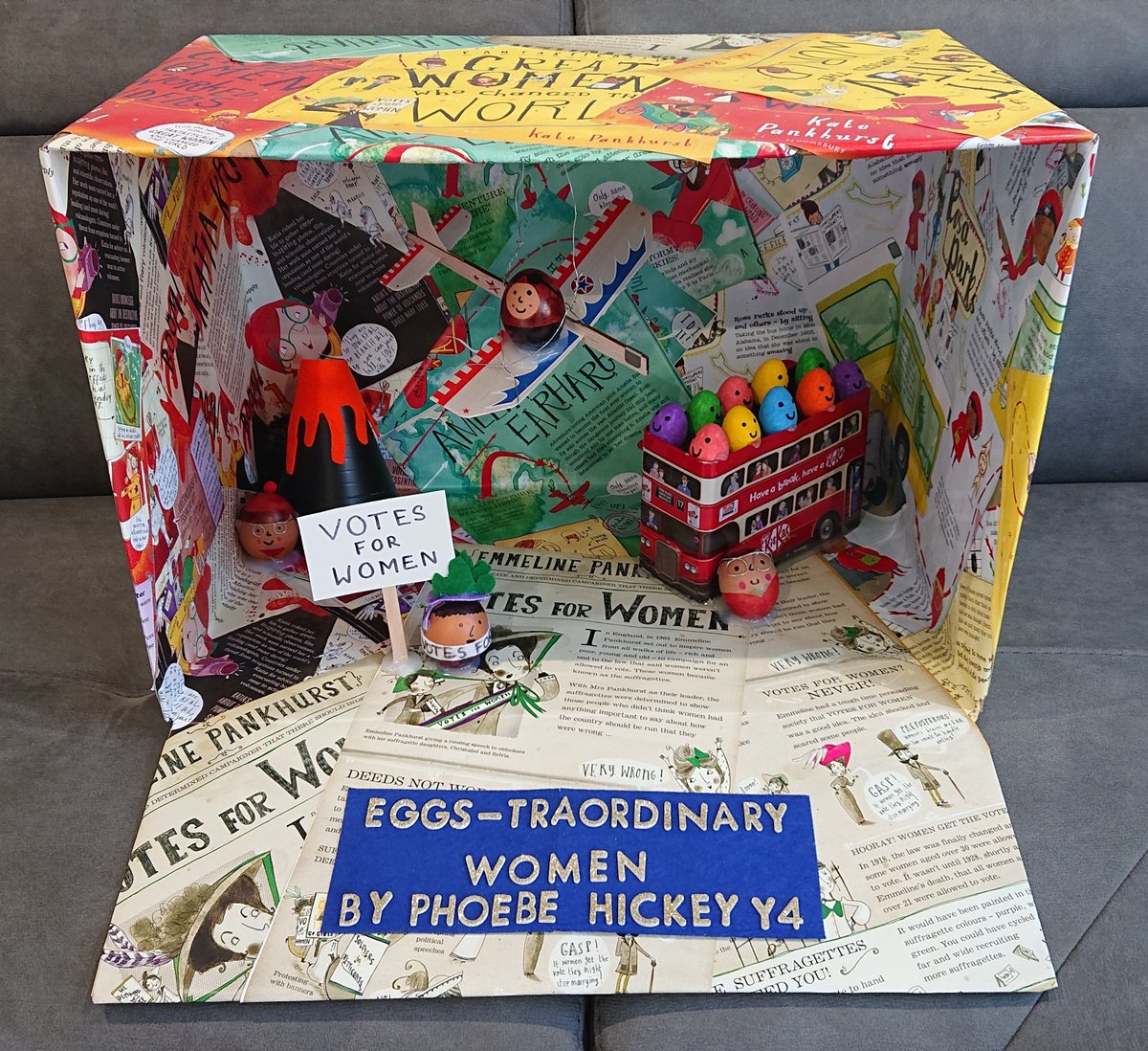 TeamHickey's tweet photo. Eggs-traordinary Women inspired by the books of @KateisDrawing! https://t.co/KQE7275kLT