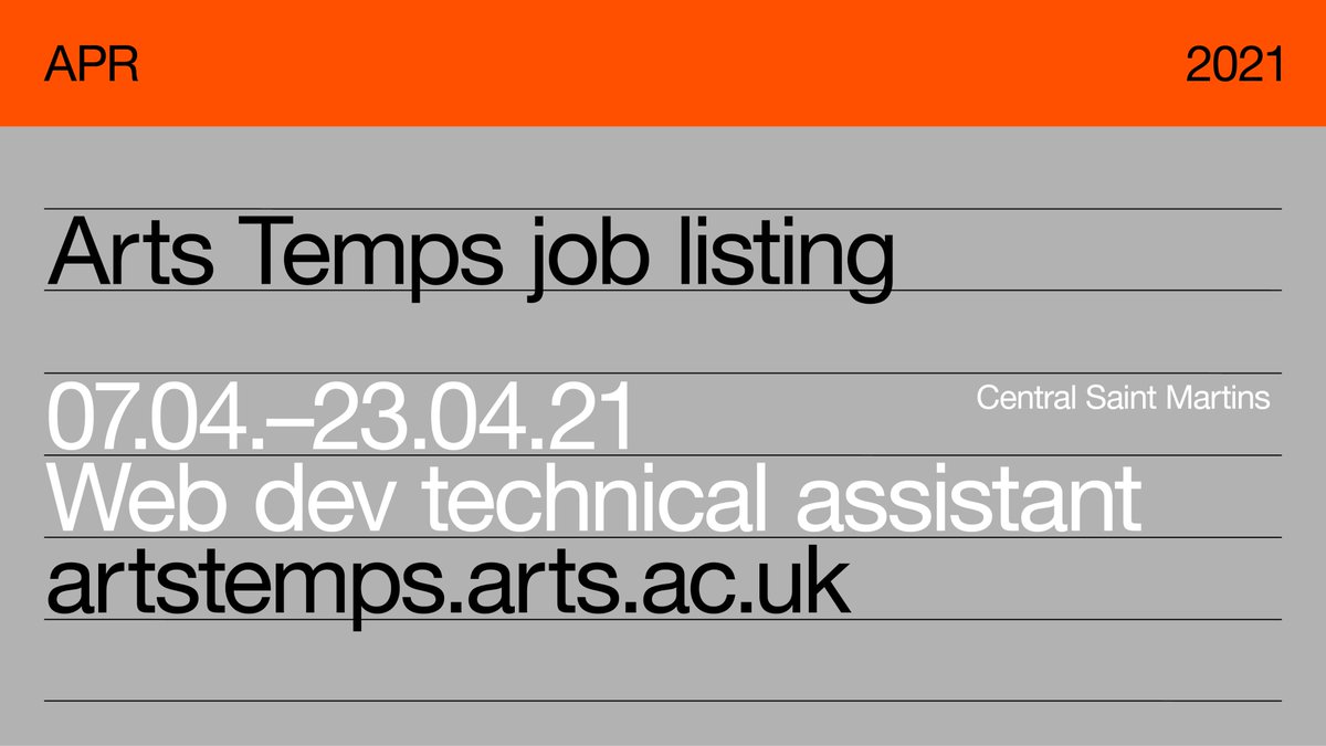 UAL Arts Temps tweet media