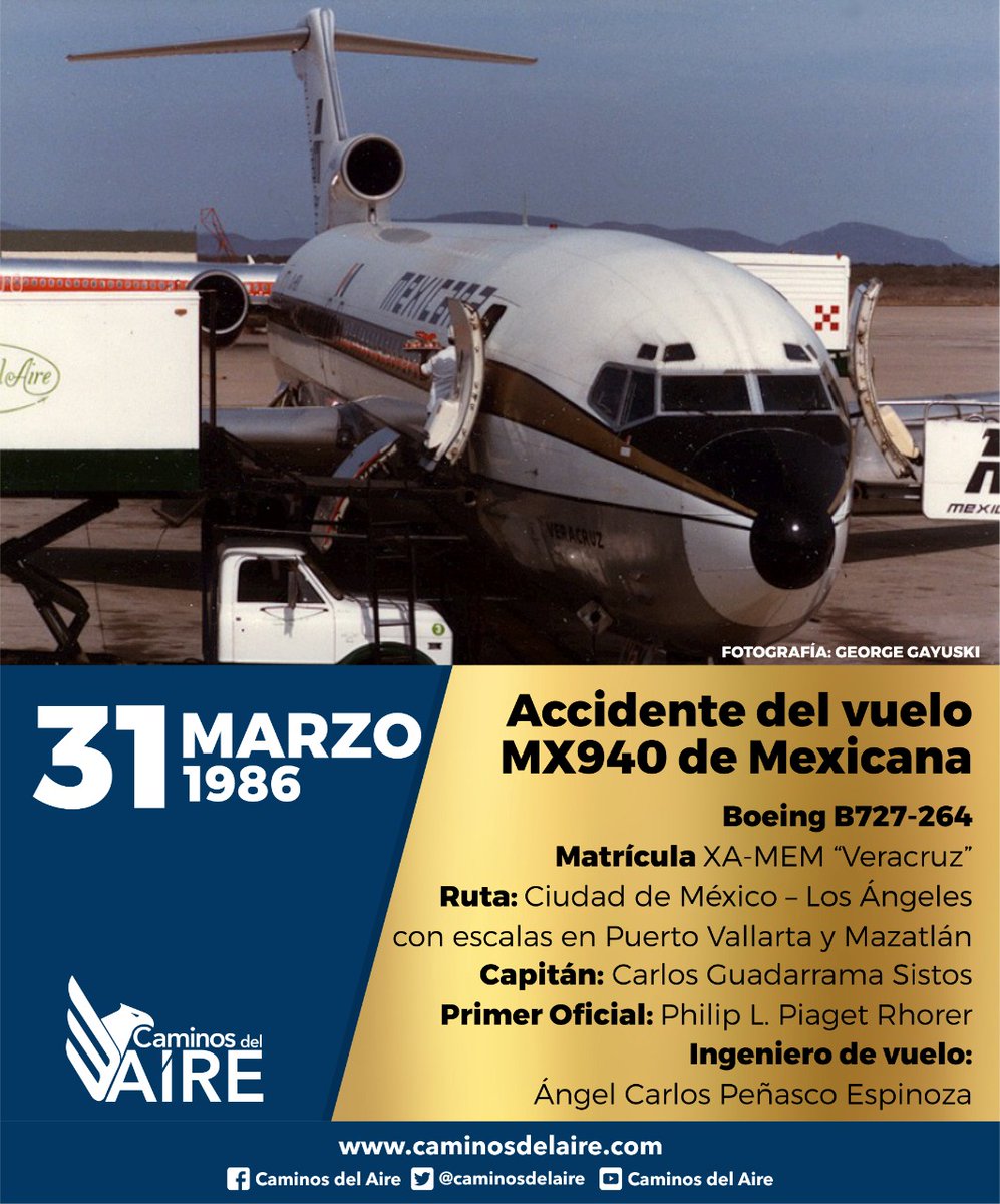 SinReservasInfo's tweet photo. Accidente del Vuelo MX910 de Mexicana de Aviación.

➡ https://t.co/tZPDRN0Zlq

#CaminosdelAire #Noticias #Aviación #Accidente #Mexicana #CMA #Boeing #B727 #XAMEM #Maravatío #UnDíaComoHoy #Efeméride #HoyenlaHistoria #31deMarzo https://t.co/nyLCQ3lb5B
