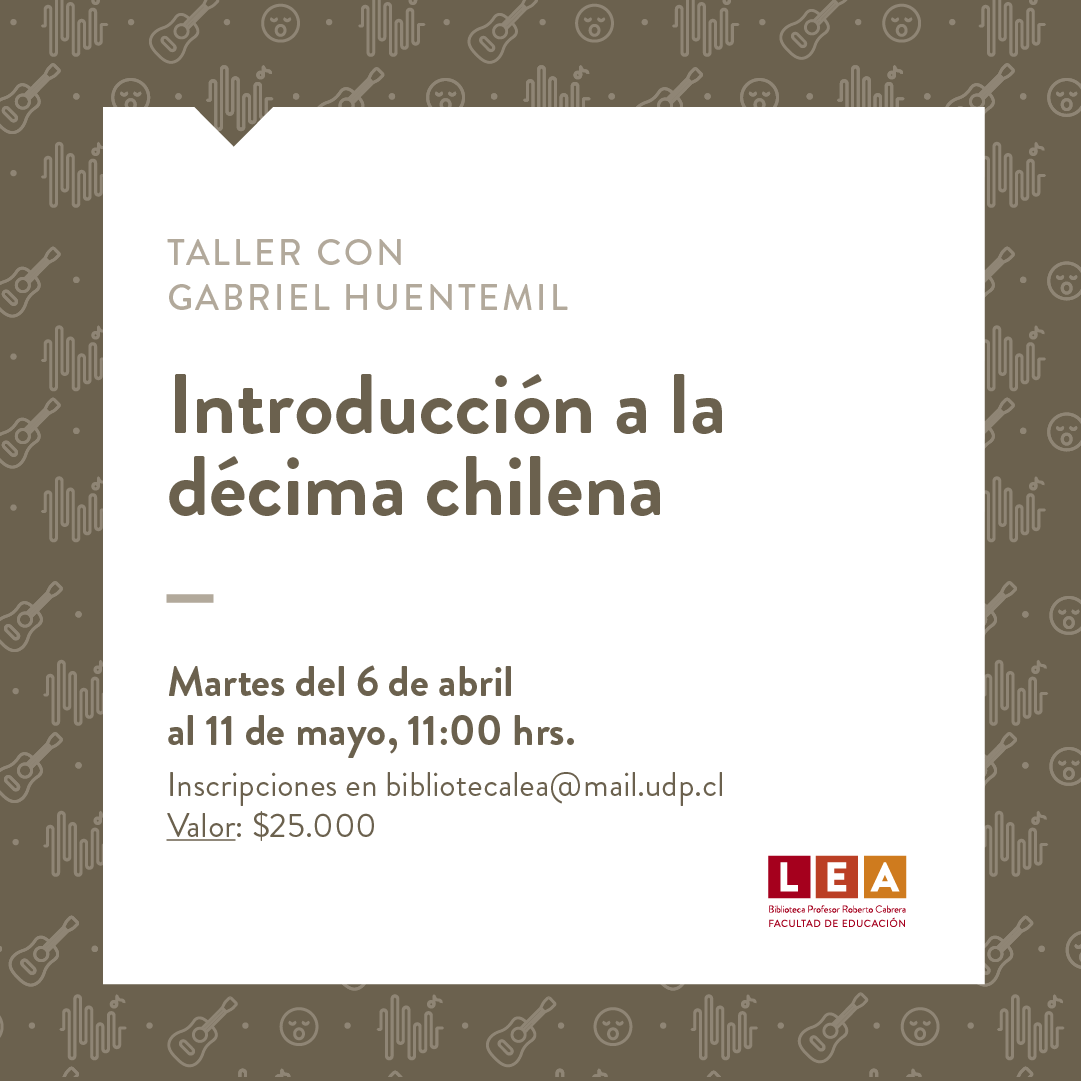 educacionUDP's tweet photo. ¡Durante abril vuelven las actividades a @BiblioLEA!🤩🙌🏼

No te pierdas las charlas y talleres sobre arte, enseñanza, creación y patrimonio que prepara la Biblioteca Lea junto al destacado cantor, payador, poeta y cuentacuentos; Gabriel Huentemil✅ https://t.co/oli6uBrxhl