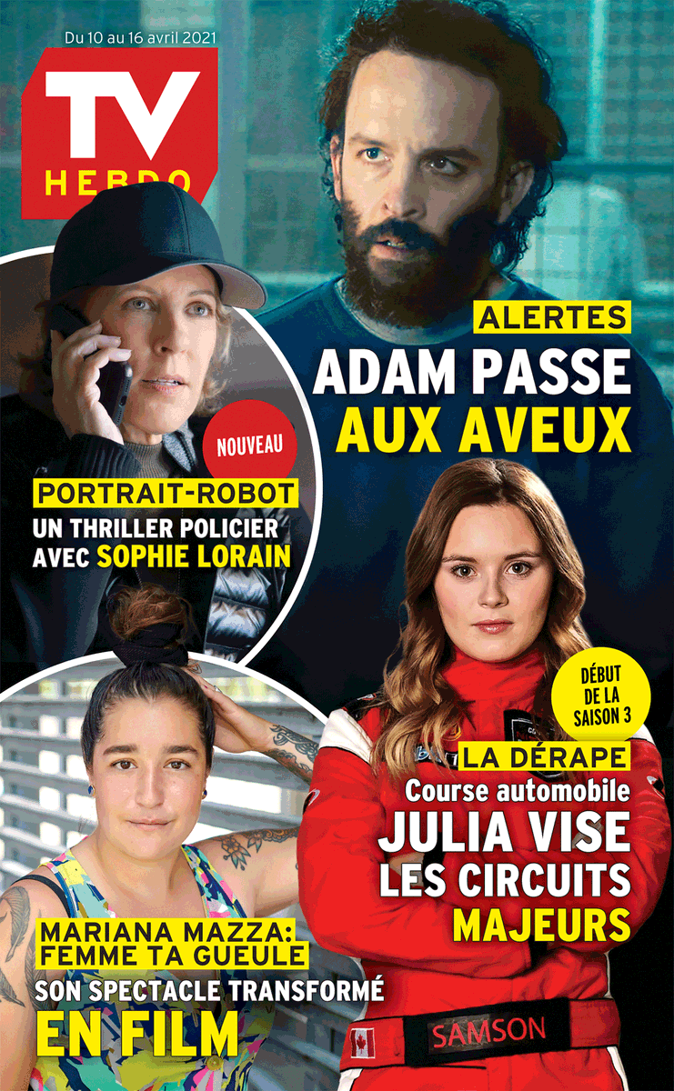 TVHebdo's tweet photo. Couverture du 10 au 16 avril 2021. https://t.co/ANXypIGSAO