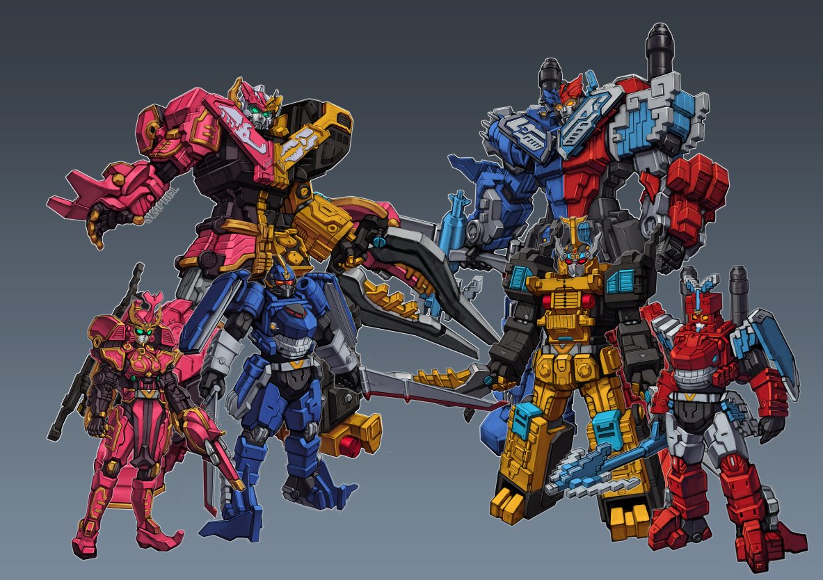 Cherry Skaphel on Twitter: “Just all four of my oc Zenkaigers together