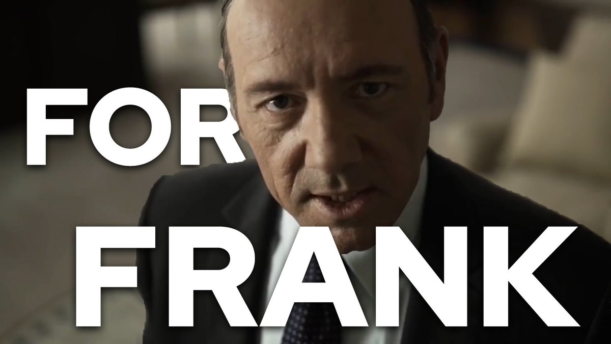 📺 New YouTube video discussing Frank Underwood's character in House of Cards, and how the whole situation could have been handled better.
🔗 Link below
youtu.be/_EVwaqLWY68

#Netflix #HouseofCards #FrankUnderwood