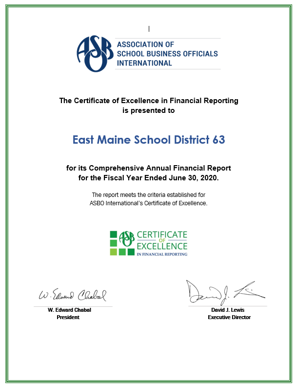 EastMaine63's tweet photo. A round of applause for our Business Services Office: for the sixth year in a row, the District has been awarded a Certificate of Excellence in Financial Reporting by @ASBOIntl! 👏👏👏 #63success https://t.co/RCNqFA3aOA