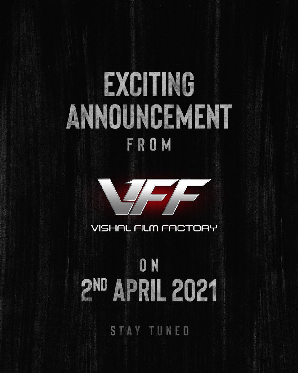 Exciting Announcement from #VFF on 2nd April 2021

Keep Guessing !!