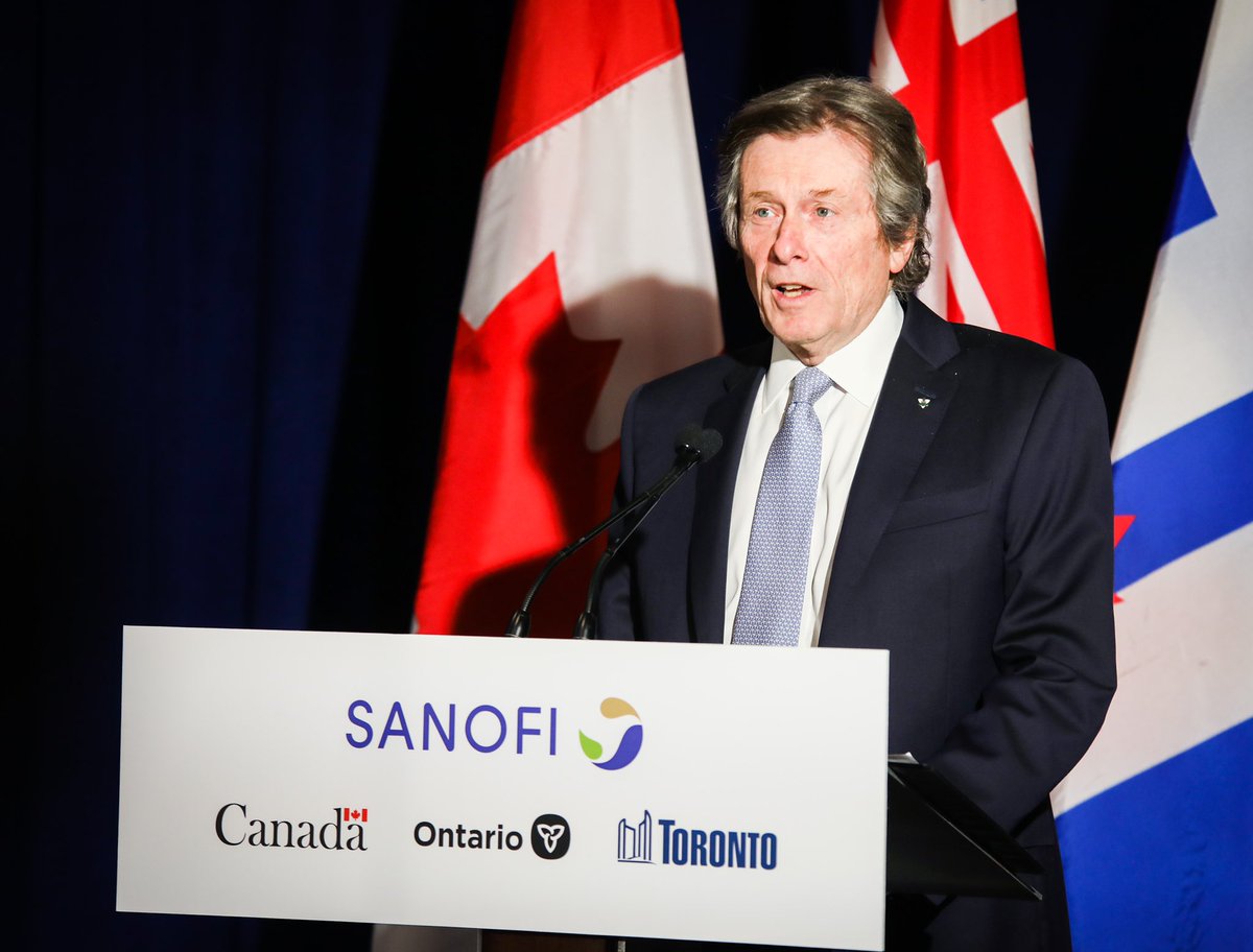 Today, we announced a new vaccine manufacturing facility here in Toronto.

This new <a href="/SanofiCanada/">Sanofi Canada</a> facility will be instrumental in our domestic vaccine development and manufacturing capacity and will help bolster Canada's future pandemic preparedness.