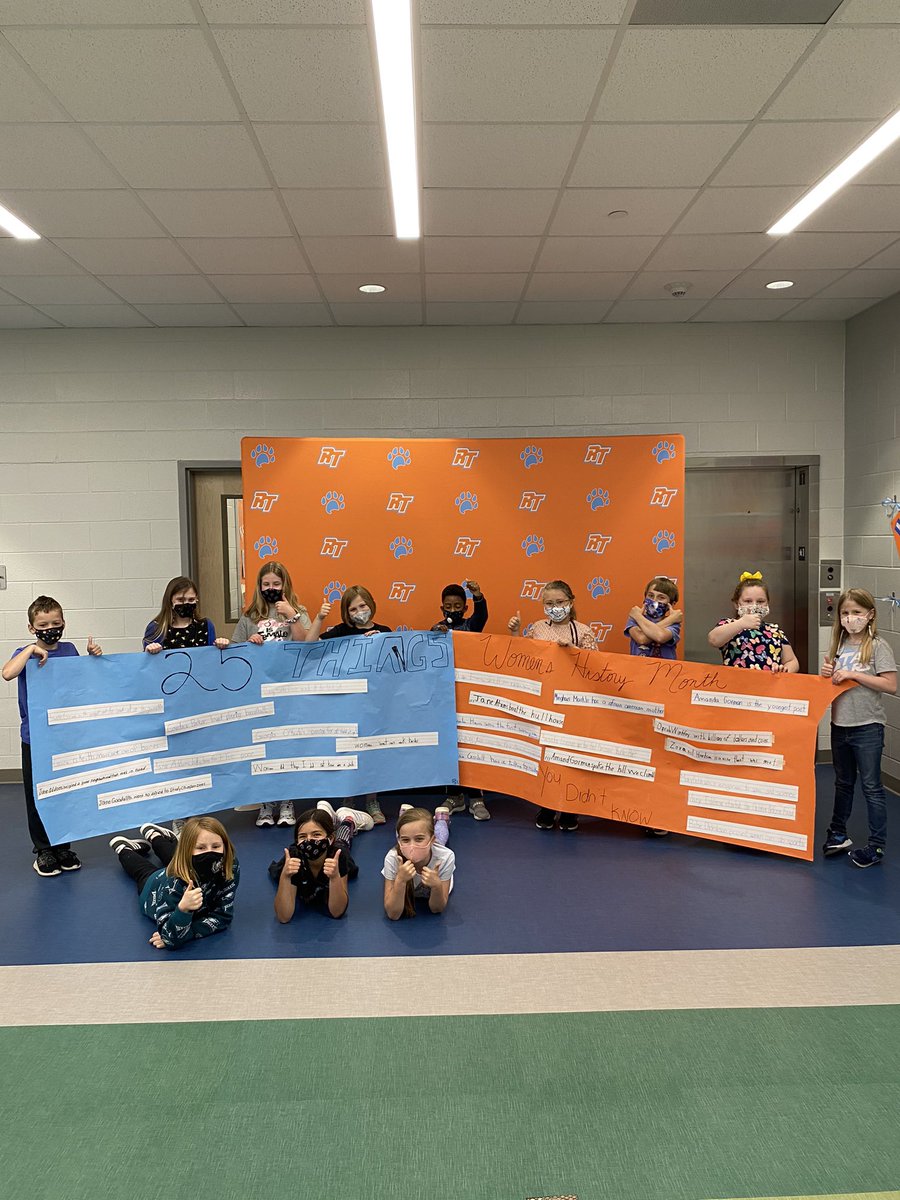 MrsJBarney's tweet photo. 25 Things You Didn’t Know About Women’s History Month #MonthLongWork #OttersLearn @RiverTrailElem 🧡💙🧡💙#DENTSTAR #SOSNAction @DiscoveryEd #WomensHistoryMonth https://t.co/pu9iuRTX1G