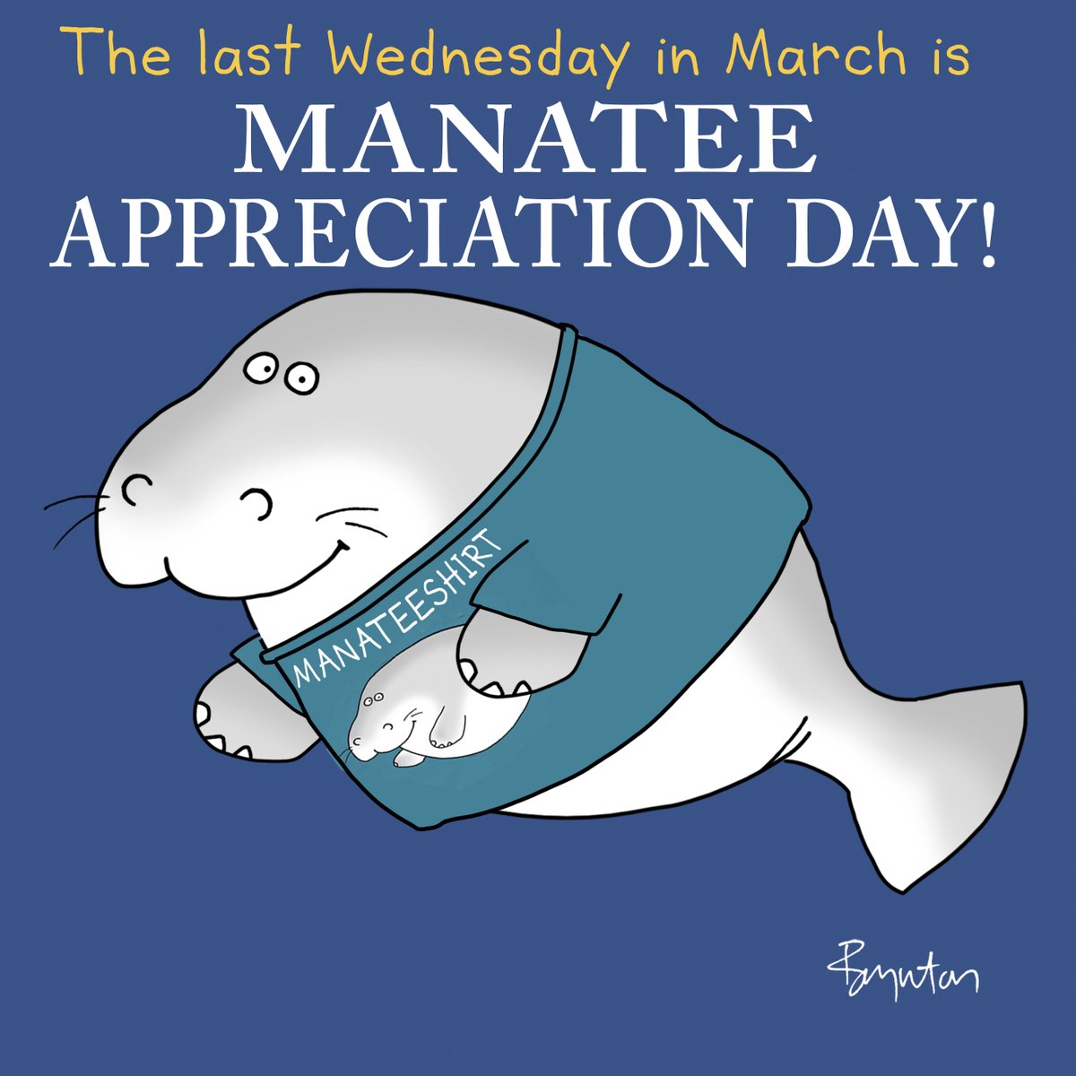 And who among us has not failed to adequately appreciate manatees? #ManateeAppreciationDay