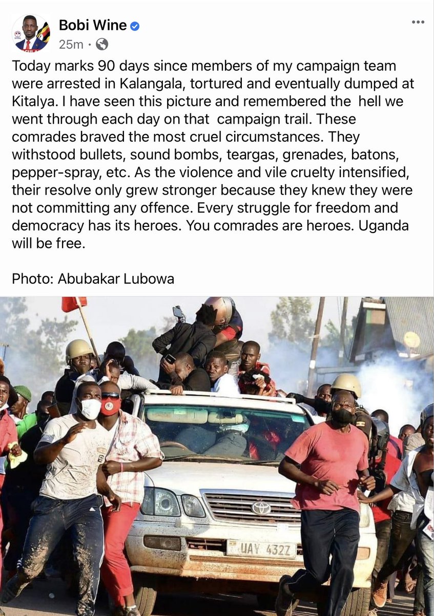 hillarytaylorvi's tweet photo. Despot Museveni ππΎ
#FreeAllPoliticalPrisonersInUganda
#M7StopKidnappingUgandans
#M7RespectHumanRights
#FreeBobiCampaignTeam
#FreeNUPTeam
FREE @NubianBukenAli @eddie_mutwe @K_Stanley28 https://t.co/FR1OQCPmGN