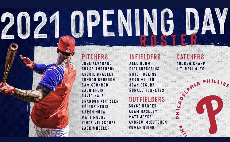 PhandemicKrew's tweet photo. I like the look of this roster. Have a good feeling about this year. Go Phillies!!!
@phillies
#phillies #phandemickrew #OpeningDay #jtsigned #section245 #mlb #baseball https://t.co/7wsLAJ1YEF