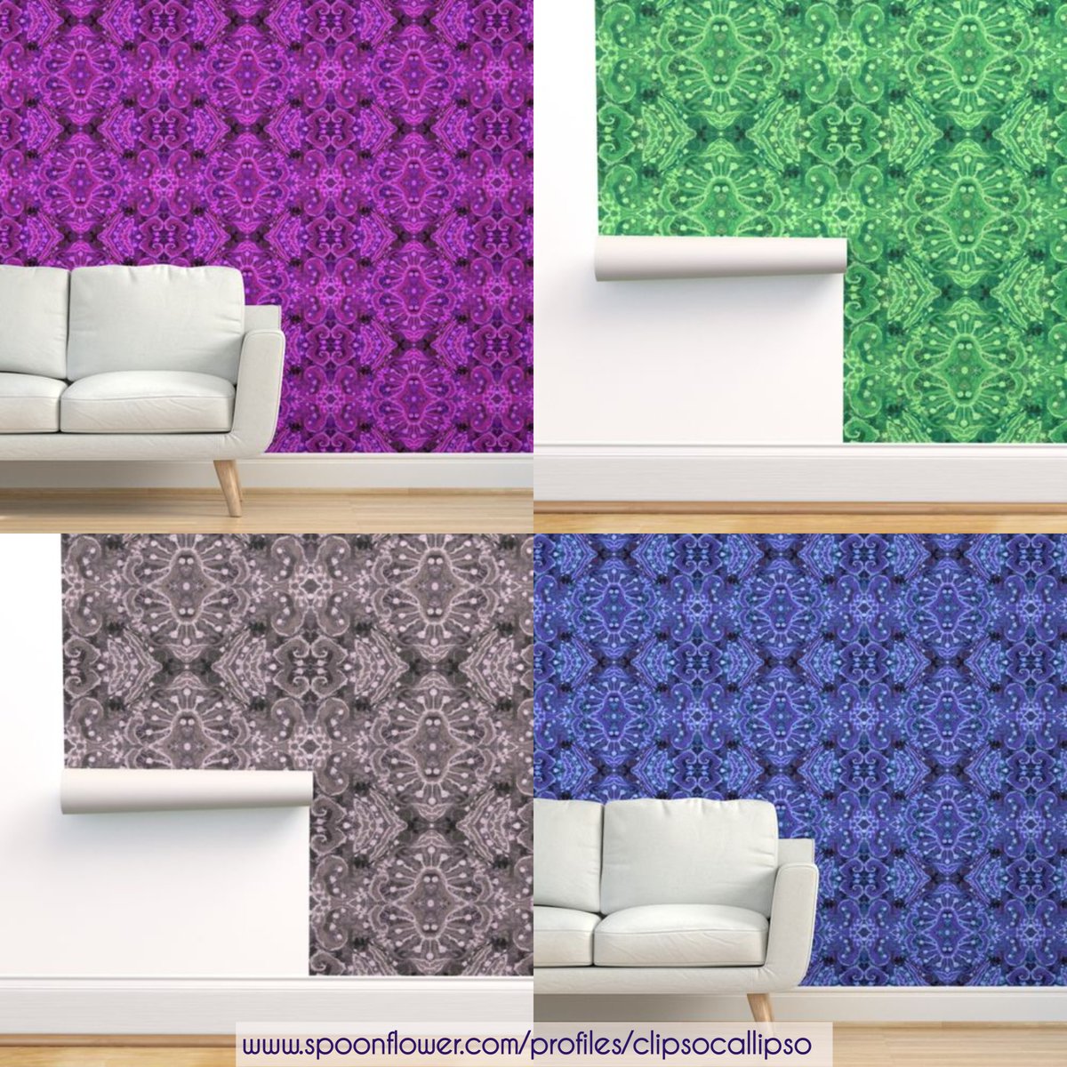 clipsocallipso's tweet photo. "Wool Arabesque" wallpapers from my store on @Spoonflower. Plus 15% Off Rolls of Wallpaper (ends 11:59pm ET Friday, 2.04)
https://t.co/vD3WeV5IdA
#patterndesign #wallpaperdesign #bohemianpattern #arabesque #woolpainting #textiledesign #walldecorideas #buyfromartists #spoonflower https://t.co/nkTkNPdsKE
