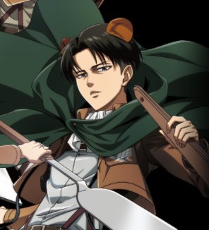 fudatan's tweet image. A rare picture of Levi ackerman wearing a bear costume. #aot