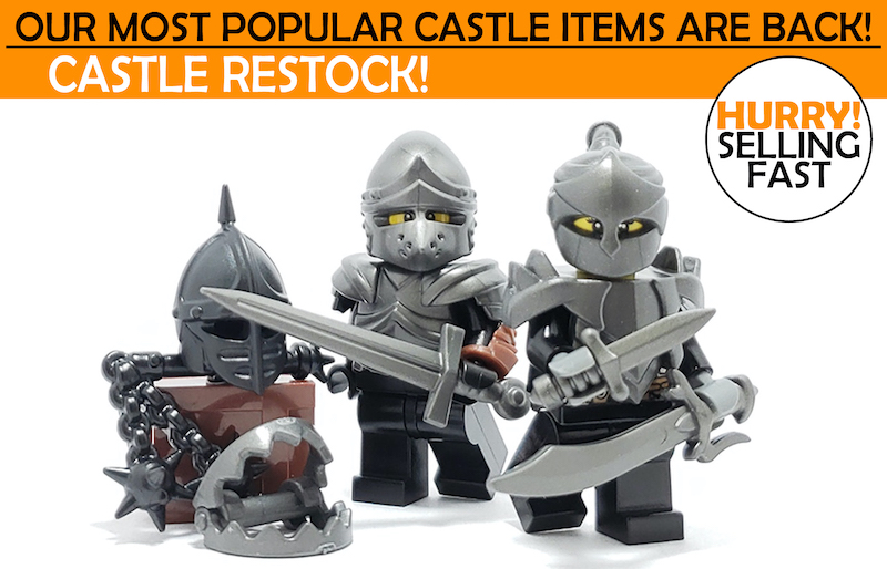 for LEGO Minifigures LOTR Castle Steel Custom ELF WARRIOR Armor/Weapons Pack 