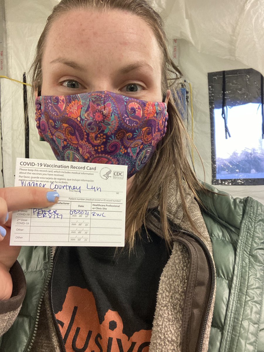 Yay science! 1 of 2 down, and feeling so so grateful. My main side effect: can’t seem to stop happy dancing 💃🤣✌️