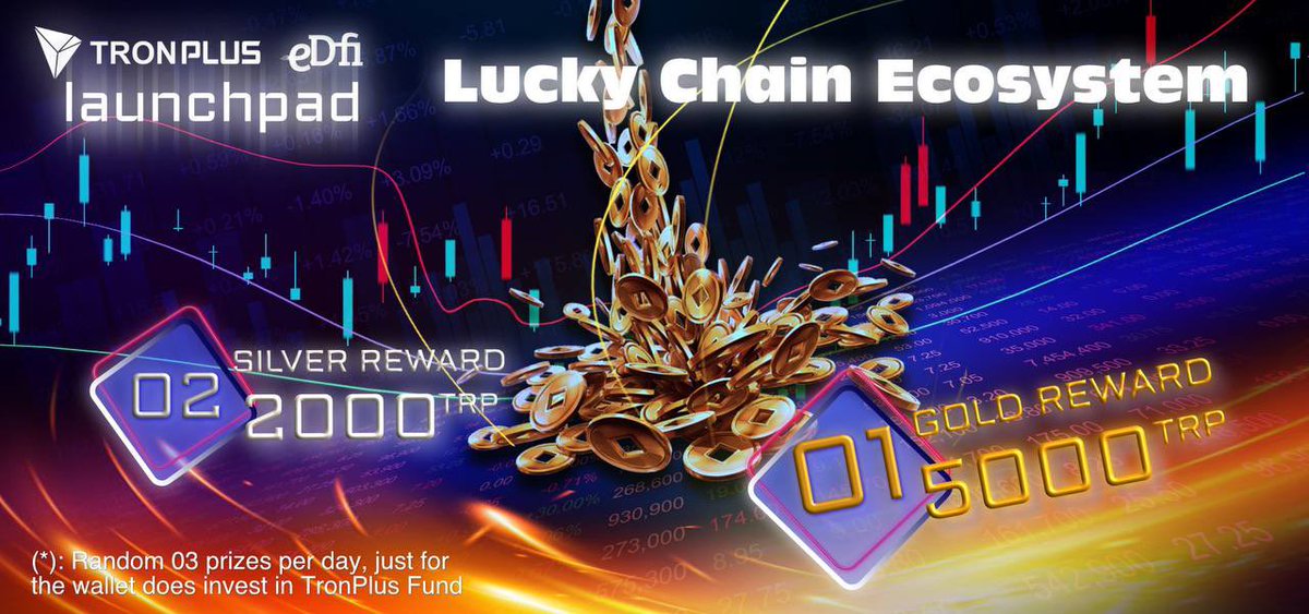 TonyNFTs's tweet photo. #LuckyChain #Ecosystem - Random 03 Prizes / Day, just for the wallet does invest in #TronPlus fund https://t.co/0P3n9NMoYq