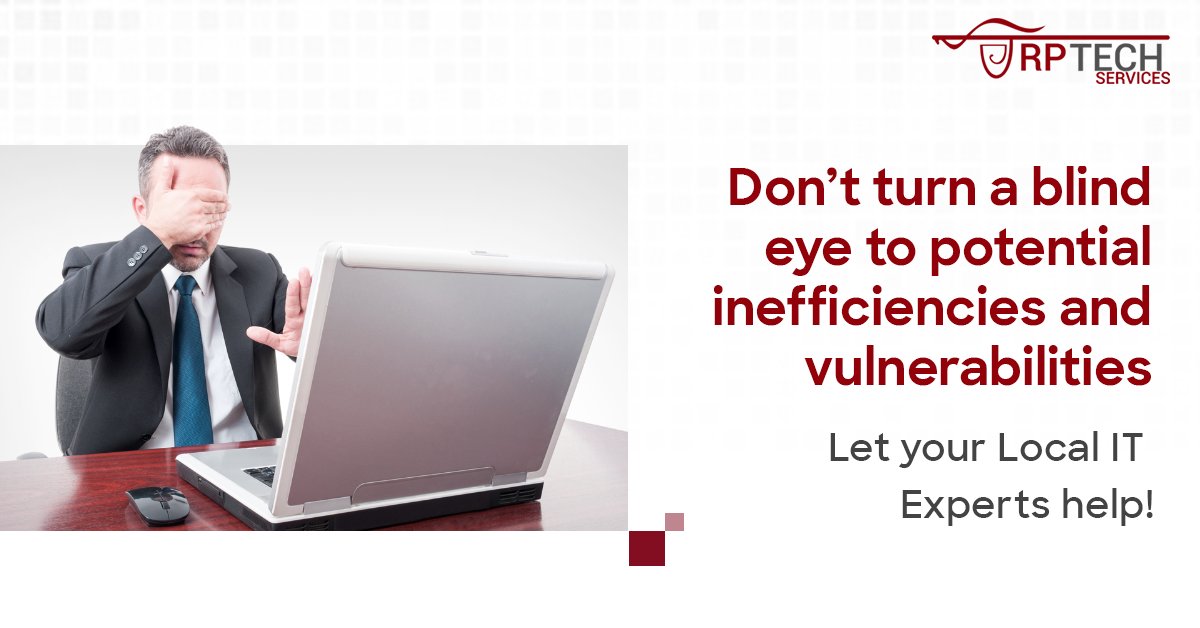 RPTech_Services's tweet photo. Ignoring #IT problems make them worse. If you have been using the same #ITinfrastructure for ages, it's time to conduct a comprehensive assessment.

Get expert support with #RPTechServices! Visit https://t.co/7DsHyhk1lN or email us at experts@rptechservices.com

 #ITExperts https://t.co/recwOhjR7C