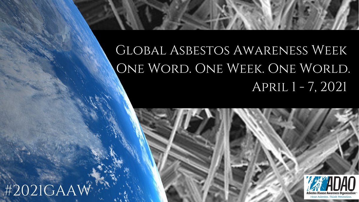 Join us &amp; many others around the world in promoting awareness of the dangers of asbestos as part of #GAAW Global Asbestos Awareness Week! 
buff.ly/3cCg0EY #2021GAAW #ActionMeso