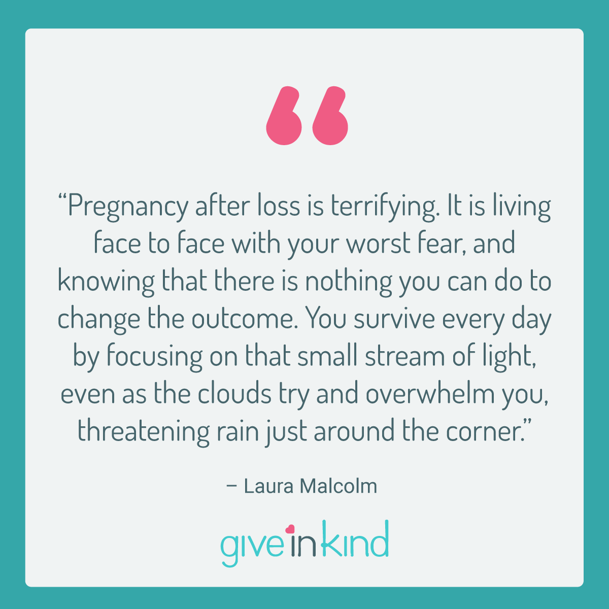 giveinkind's tweet photo. In honor of Pregnancy After Loss Awareness Month, @LauraGiveInKind wrote a powerful essay about the stillbirth of her daughter, Layla, and the two boys who came after--her rainbow babies who brought color back into her life. 

Read the full essay ➡️ https://t.co/wjB9YNwLNH https://t.co/4MdhHs0HoI