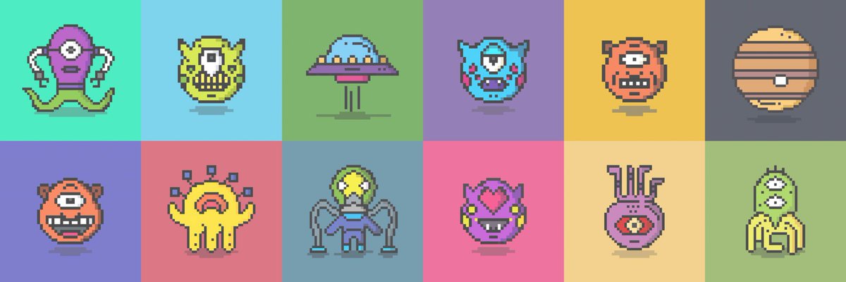 MoonAliensNFT's tweet photo. Meet the Gang: The first 12 minted Aliens @opensea
All unique GIFs 👽❤️#MoonAliens
Click the link: https://t.co/Vh3Bp2eOAP
#NFT #NFTart #NFTcollectible #DigitalArt https://t.co/o3vQH9Gwe6