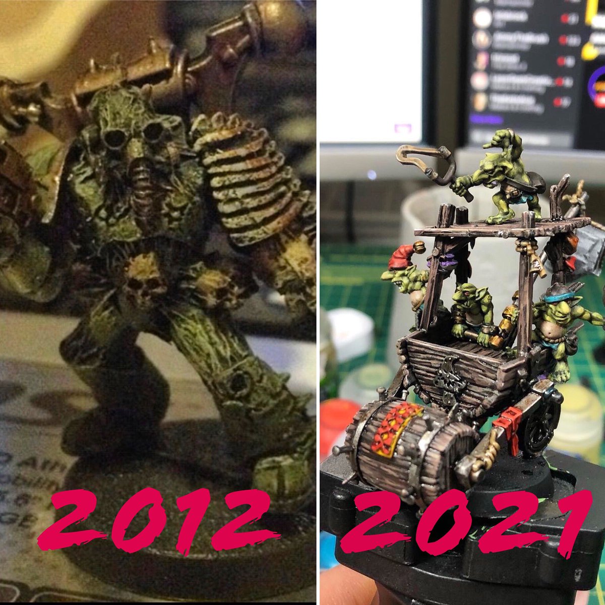 DadhammerUworld's tweet photo. Can’t believe it’s been 9 years since I joined the hobby 🤯 it’s been a blast. And the people I’ve met in the community especially through my twitch channel are legends 🤙 here’s to the next 9 years 🍺 #WarhammerCommunity #warhammer #PaintingWarhammer #twitch #twitchcommunity https://t.co/Fao1q2vq9N