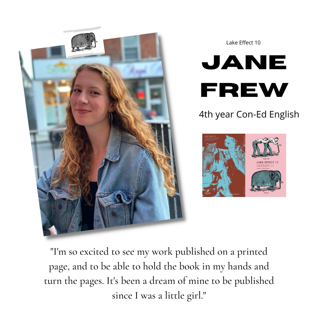 10_effect's tweet image. Meet our next Lake Effect 10 contributor, Jane Frew, and enjoy an excerpt from her short story, "Other Girls."

@JanieEm_Frew @QueensCWRI