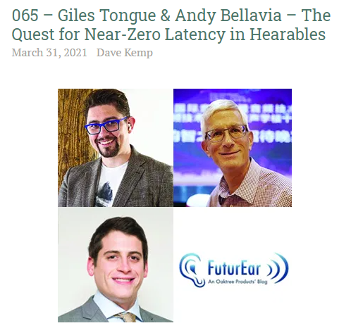 Fascinating convo w/ <a href="/notoriousGHT/">Giles Tongue</a> re <a href="/ChatableApps/">ChatableApps</a> innovation on speech-in-noise, &amp; broader discussion of #HearingV2 - new methods beyond / enhancing amplification to address #HearingLoss at dif levels. Thx <a href="/Oaktree_Dave/">Dave Kemp</a> for inviting me to be part of it! @audresources #hearables