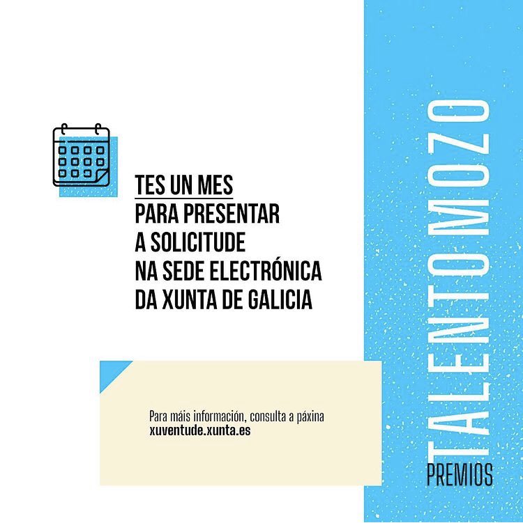 Crispichelt's tweet photo. Recoñecer e visibilizar o #talento #xuvenil é estratéxico para poder apoiar proxectos e carreiras de relevancia que contribúen ao desenvolvemento de #Galicia. Son moitos os mozos que brillan no seu e por iso volvemos a convocar unha nova edición dos premios #TalentoMozo da @Xunta https://t.co/QZuy9cpYj0