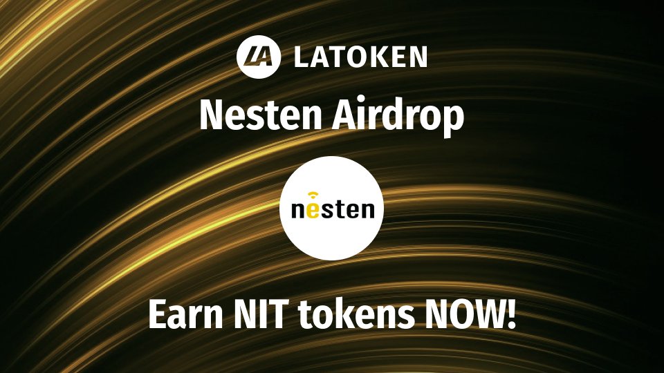 Latoken_cex's tweet photo. Airdrops allow us to spread the technology of the future! You can use rewarded airdrop tokens to learn and trade crypto.

Get a share of 40K NIT tokens in the @NestenUS Airdrop. Tasks are quick and easy. 💰

👉 https://t.co/jO5tR0A4R2

#EarnOnLatoken #cryptocurrency #Bitcoin https://t.co/qnD4HKo197
