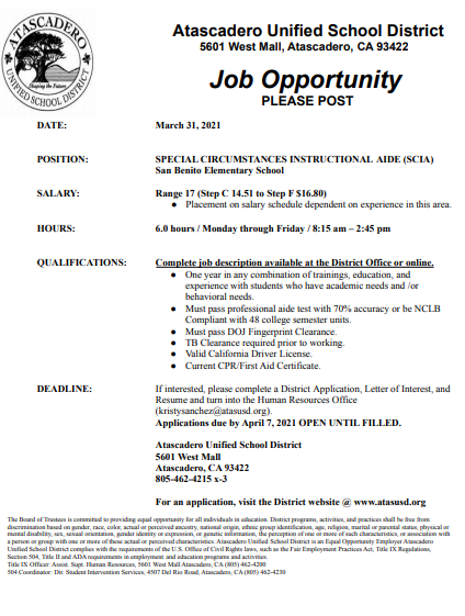 atasusd's tweet photo. Job opportunities! https://t.co/DjynjpkbU1