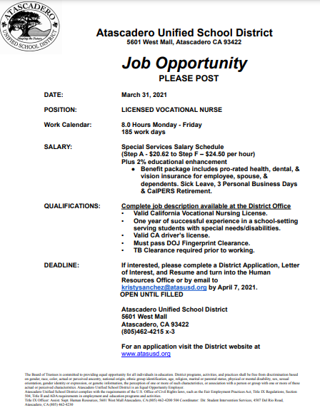 atasusd's tweet photo. Job opportunities! https://t.co/DjynjpkbU1