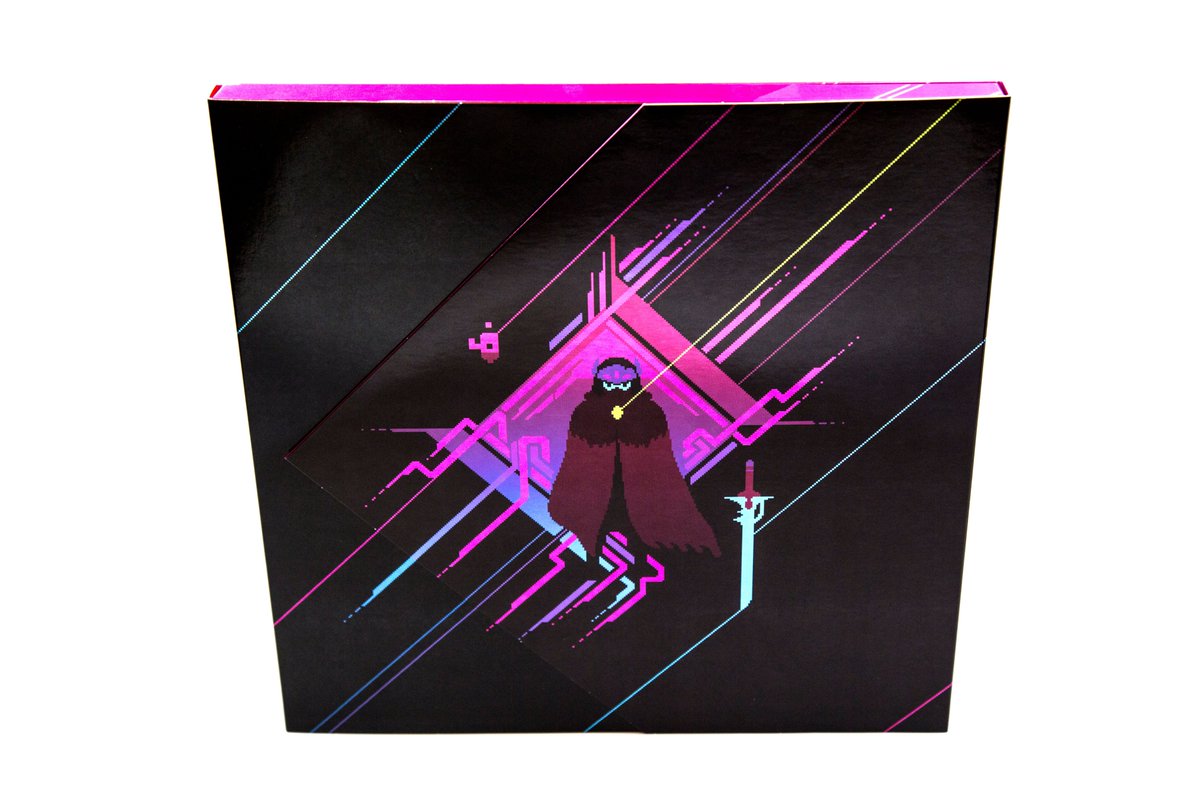iam8bit's tweet photo. 🎂❤️Happy 5th Birthday Hyper Light Drifter!💜🎂

In celebration, we've opened up our archival collection to give away ONE copy of this legendary vinyl soundtrack. 

RT and follow for a chance to win!! Winner selected at random. https://t.co/OuJnPiXrZK