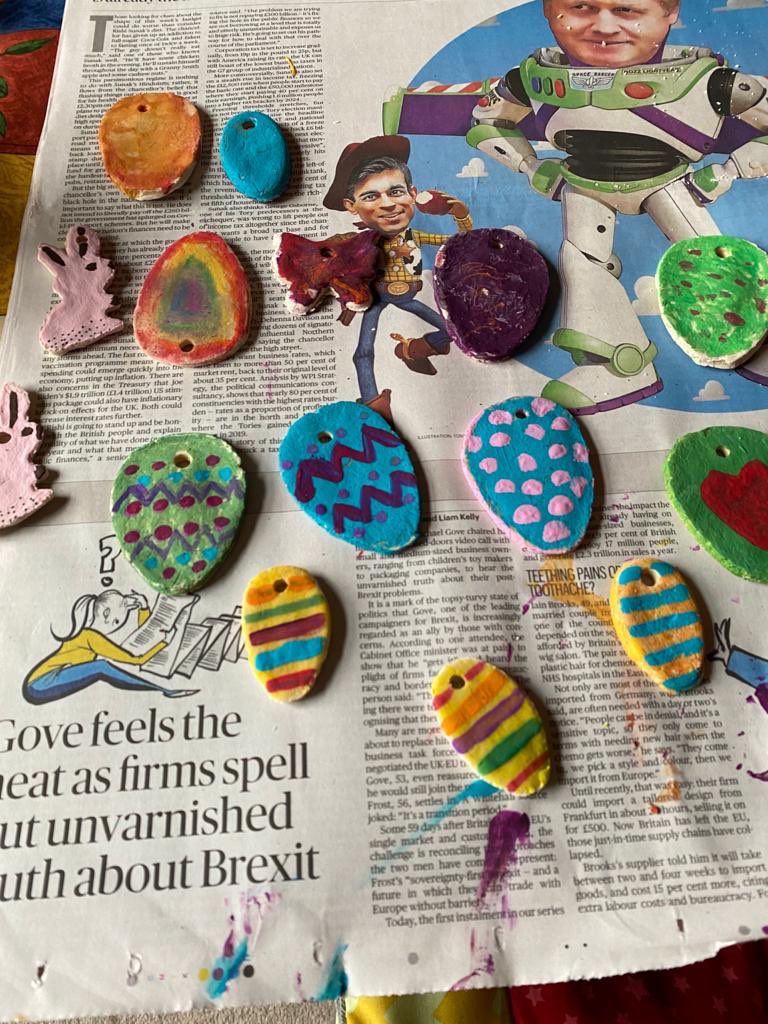 jo_conlon's tweet photo. Busy day making and decorating salt dough ready for the @HazleheadC @hazleheadschool #springtrail https://t.co/Dmi91dPx9j