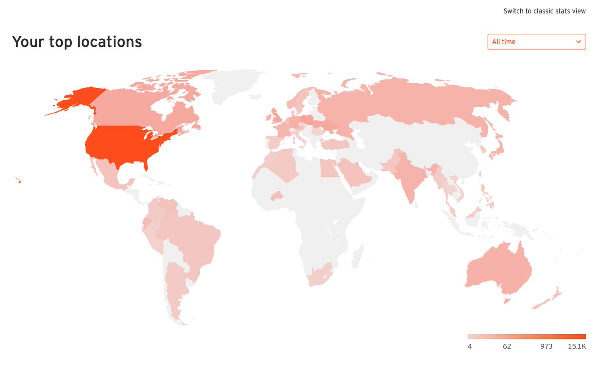 MedicalCinema's tweet photo. Where is Rotations heard? Just looked at analytics today. Notice how the entire country of China has nothing. Why? That's called censorship... https://t.co/RnQiLAD4ED