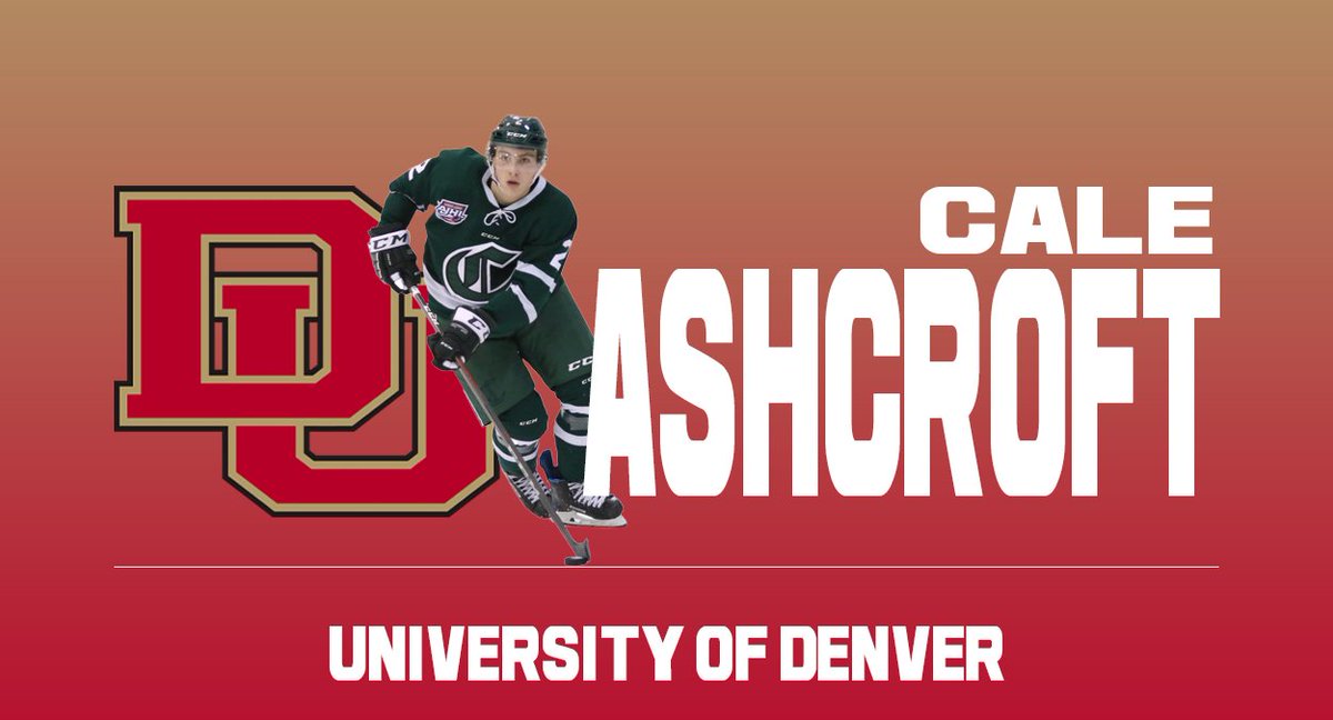 Join us in congratulating Cale Ashcroft (2004) on his commitment to the University of Denver Pioneers  (NCAA Division I)!

#OneCru | #AJHL 

Details ⏩  sherwoodparkcrusaders.ca/media-centre/n…