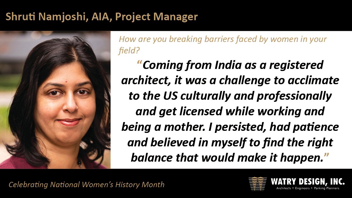 On the last day of #NationalWomensHistoryMonth, we asked Project Manager Shruti Namjoshi how she was breaking barriers for women in her field:
