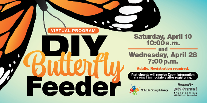 SLCL's tweet image. Upcycle your old food jars into a cute feeder to draw butterflies and other pollinators to your garden. Sign up here: ow.ly/KSme30rwDYJ. Presented by @perennialstl