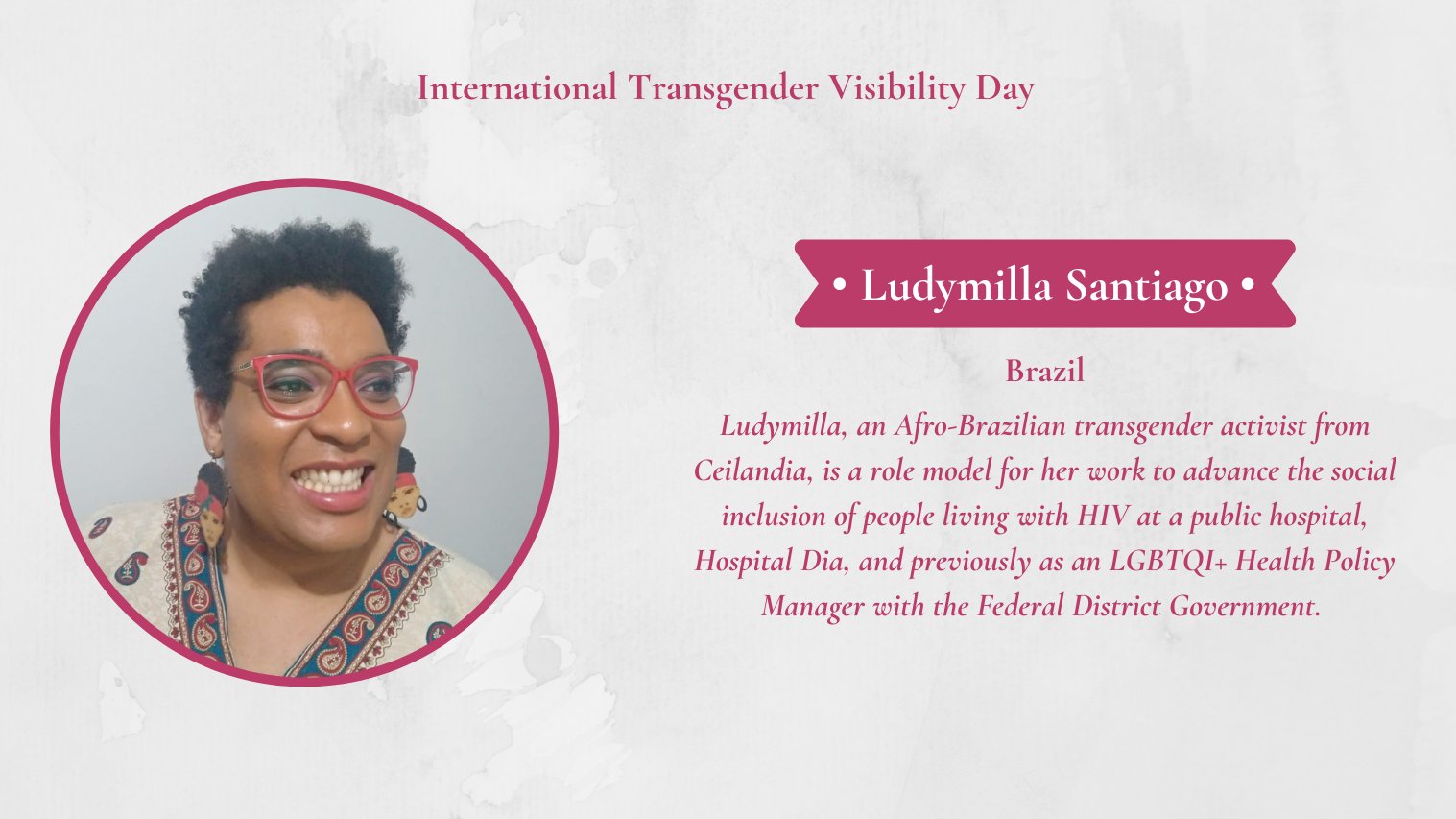 The Secretary's Office of Global Women's Issues on X: Afro-Brazilian  transgender women experience multiple forms of discrimination and racial  and gender disparities in access to healthcare. @ECAatState alumna  Ludymilla has dedicated her