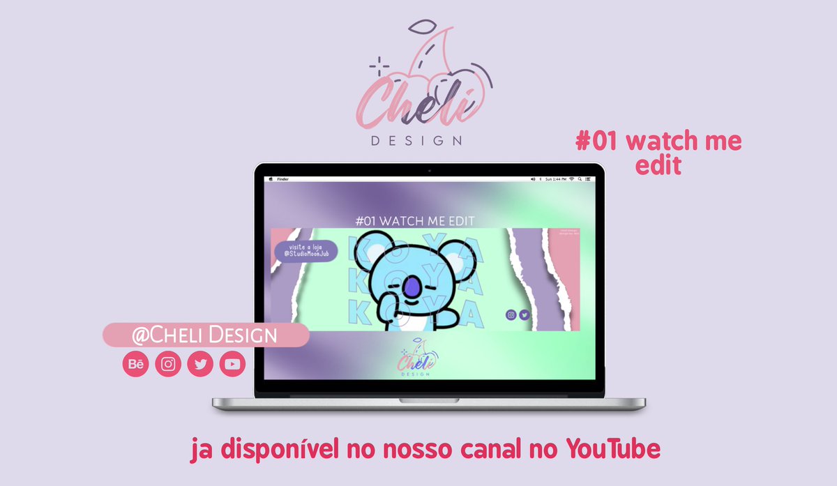 CheliDesign's tweet photo. 🍒 WATCH ME  EDIT 

Nosso primeiro vídeo de watch me edit já foi postado no canal, confira! 

🔗 link: https://t.co/4DkJv9dTe3 https://t.co/dF7AL63kO4